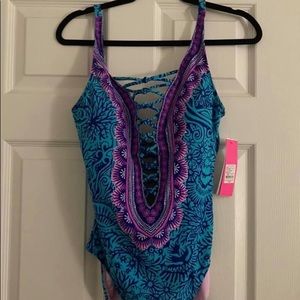 ISO Lilly Pulitzer Bermuda Ocean Motion Lattice